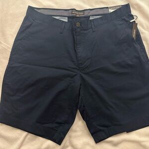 Michael Kors Dark Blue Flat Front Shorts